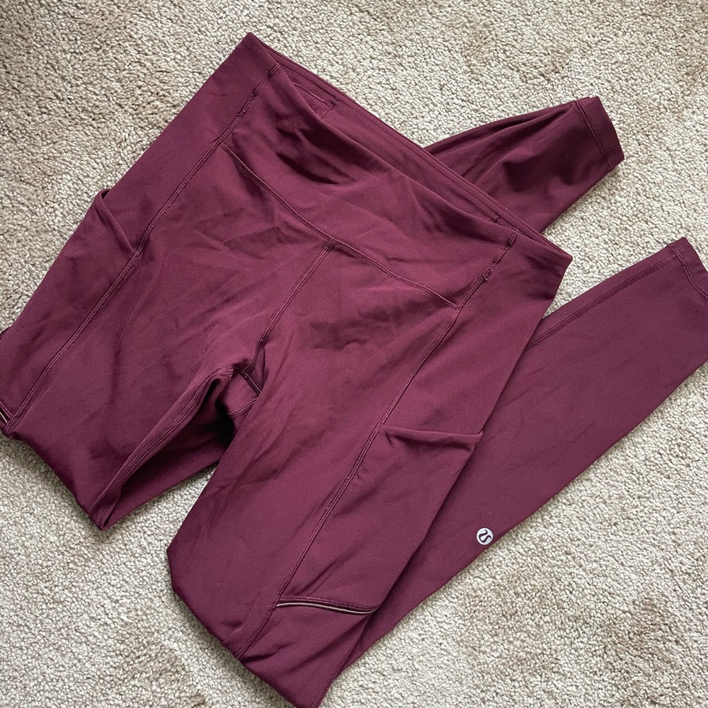 Lululemon 28” Inseam Leggings with Pockets